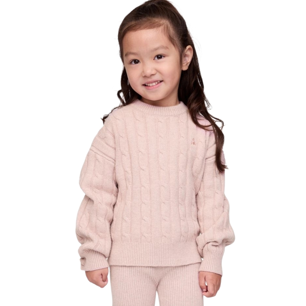 Baby Gap CashSoft Cable-Knit Sweater & Ribbed Leggings Set - Pink - 2T